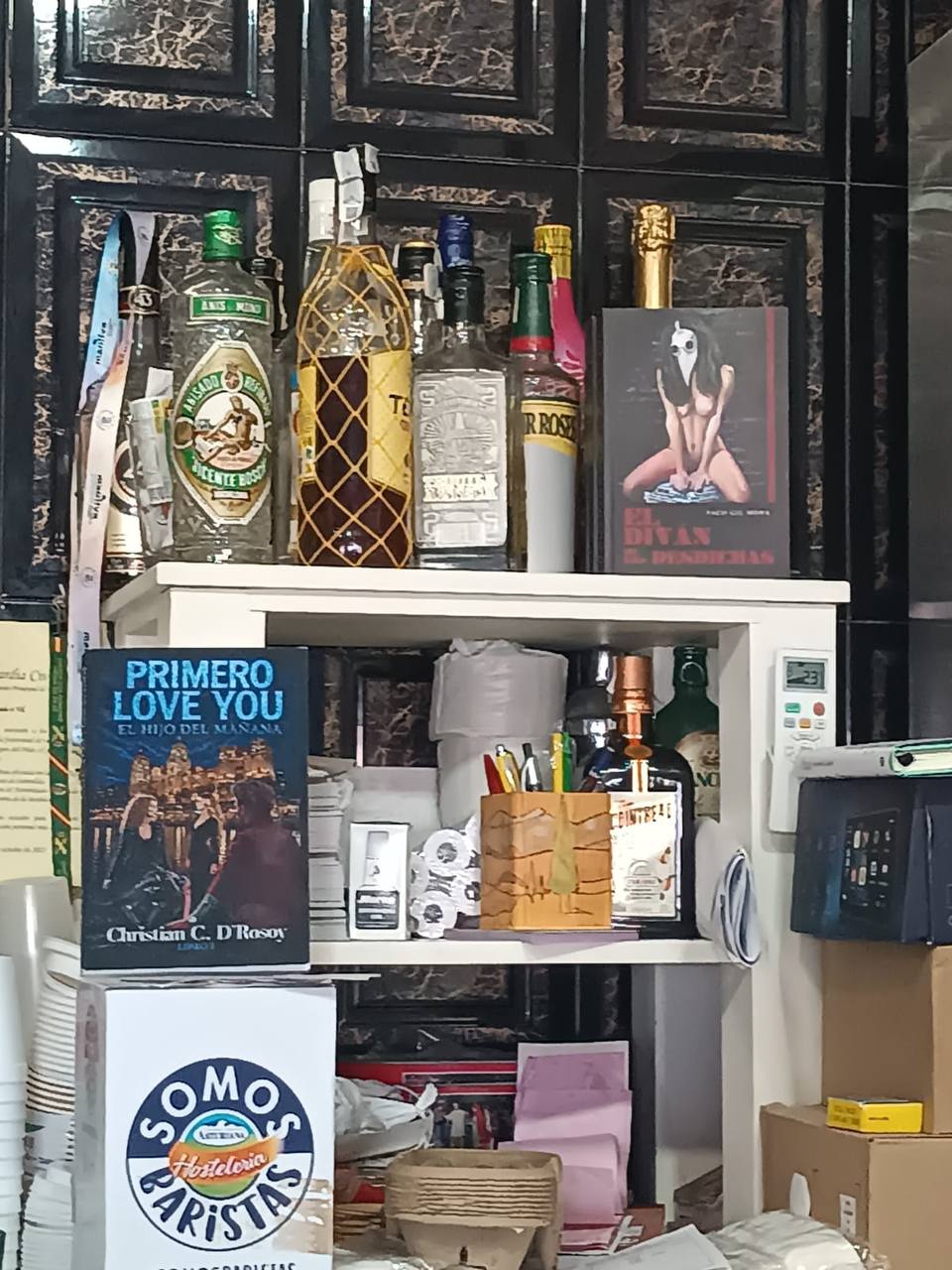 El libro en un bar de Estepona